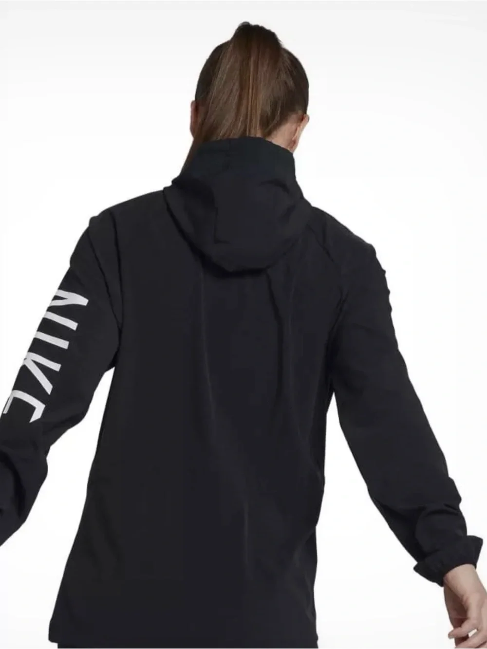 Nike Flex Women's Packable Training Jacket Black Medium EUC Half Zip Anorak